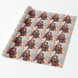 Papier Cadeau Chien de poseur irlandais