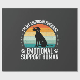 Papier Cadeau Chien de soutien émotionnel humain Renard américai