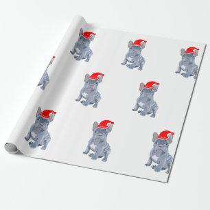 Papier Cadeau Chien de taureau français mignon