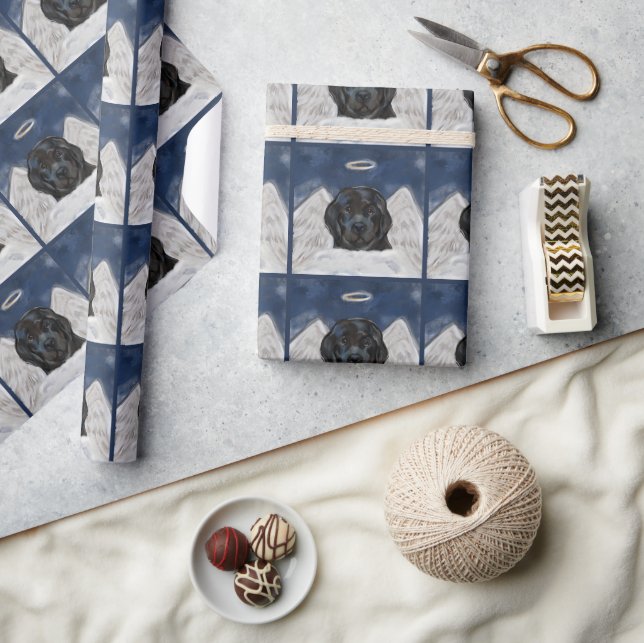 Papier Cadeau Chien de Terre-Neuve (Artisanat)