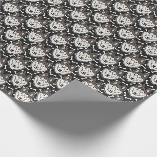 Papier Cadeau Chien de traîneau à chiens Loyal Sibérien Husky Ar