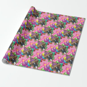 Papier Cadeau Chien du Boxe Dog Party