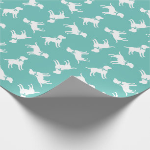 Papier Cadeau Chien Labrador Black Lab Puppy