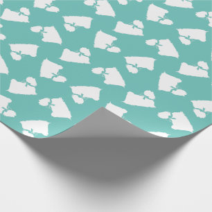 Papier Cadeau Chien maltais Chien Chien Chien Coiffure longue