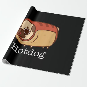 Papier Cadeau chien mignon Beau Amoureux des chiens Carlin