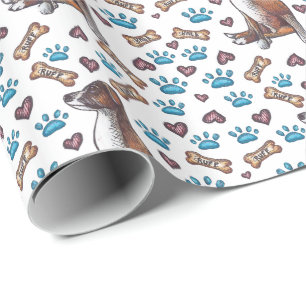 Papier Cadeau Chien Ruff de chienchien