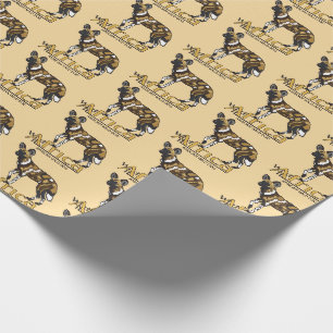 Papier Cadeau Chien sauvage africain. Afrique sauvage