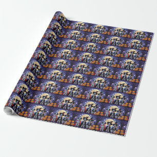 Papier Cadeau Chiens de berger anatoliens Citrouille Halloween d