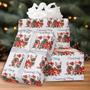 Papier Cadeau Chiens de Chiens de Chiens de Fête Personnalisés N