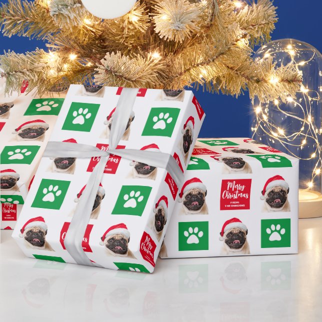 Papier Cadeau Chiens personnalisables Papier d'enveloppement de  (Vacances)