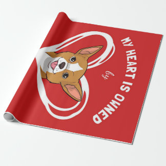 Papier Cadeau Chihuahua Heart_Amoureux des chiens