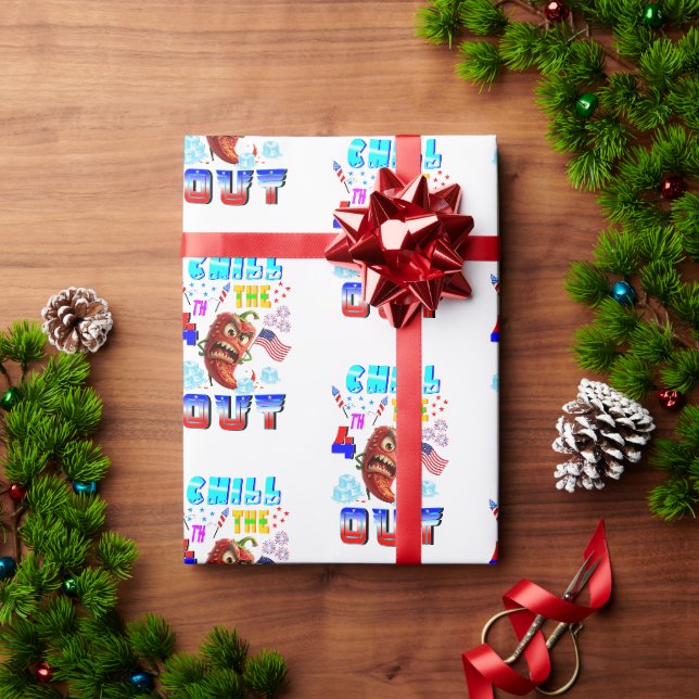 Papier Cadeau Chill The 4th Out (Cadeau de vacances)