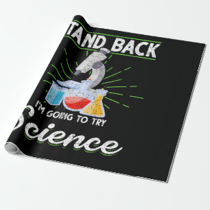 Papier Cadeau Chimie Laboratoire Physique Science Biologie