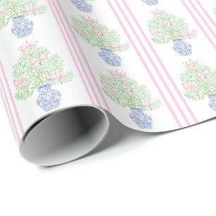 Papier Cadeau Chinoiserie de preppy, petit-millénaire de l'arbre