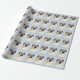 Papier Cadeau Chinook (Oreilles Laissées) Peinture - Art Chien o