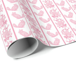 Papier Cadeau Chintzy Chinchilla Wrapping Paper (Pink)