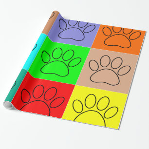 Papier Cadeau Chiots En Carré