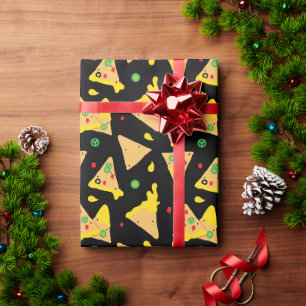 Papier Cadeau Chips Nacho Au Fromage Mexicain Motifs