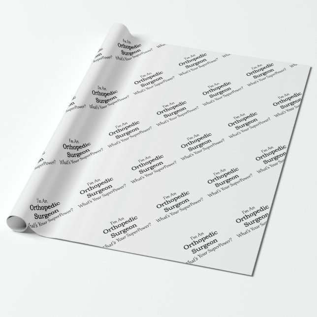 Papier Cadeau Chirurgien orthopédique (Déroulé)