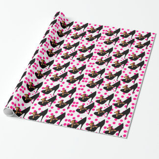 PAPIER CADEAU CHIWAWA DANS LA CHAUSSURE