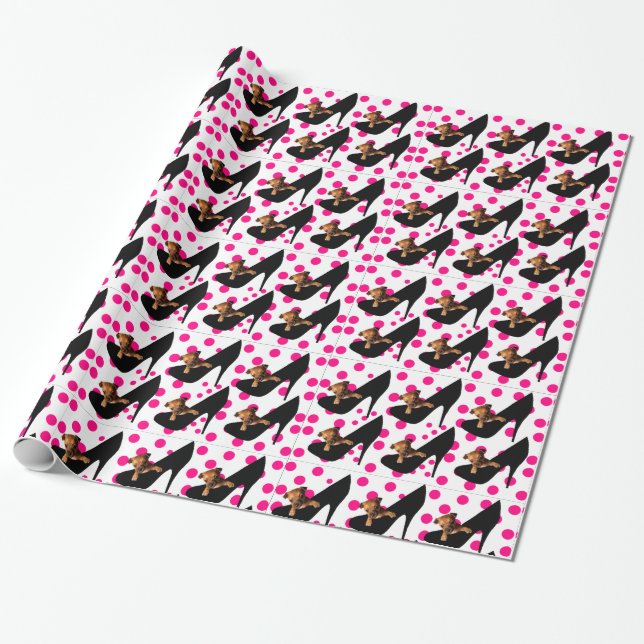 PAPIER CADEAU CHIWAWA DANS LA CHAUSSURE (Déroulé)