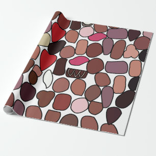 Papier Cadeau Chocolat Bonbons confiserie Anniversaire