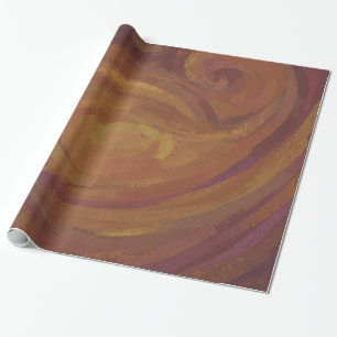 Papier Cadeau Chocolat Carmel Swirl