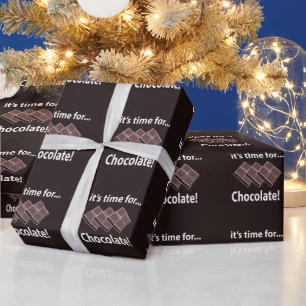 Papier Cadeau Chocolat C'est l'heure du chocolat
