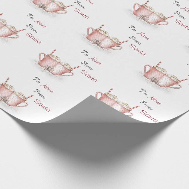 Papier Cadeau Chocolat chaud à destination et en provenance de N (Coin)