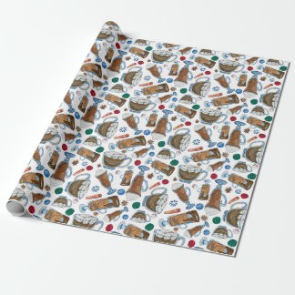 Papier Cadeau Chocolat chaud et saveurs festives