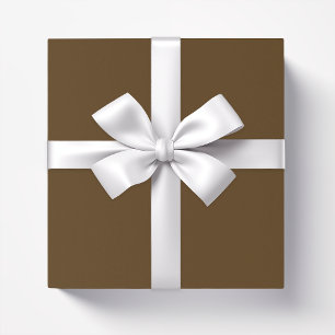 Papier Cadeau Chocolat foncé de couleur solide brun