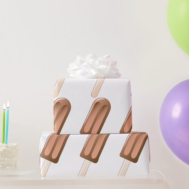 Papier Cadeau Chocolat Popsicle Ice Cream Bar (Créateur téléchargé)