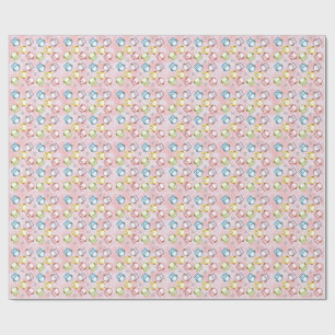 Papier Cadeau Chouette colorée ou graduation