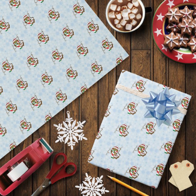 Papier Cadeau Chouette de Noël (Créateur téléchargé)