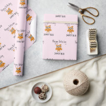 Chouette orange mignonne joyeux anniversaire sur f