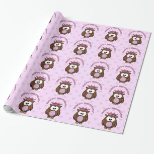 Papier Cadeau chouette princesse