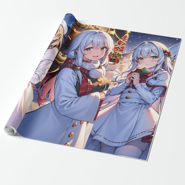 Papier Cadeau Christams Anime Cadeau (Déroulé)