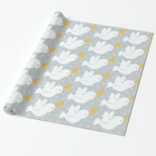 Papier Cadeau Christening Dove