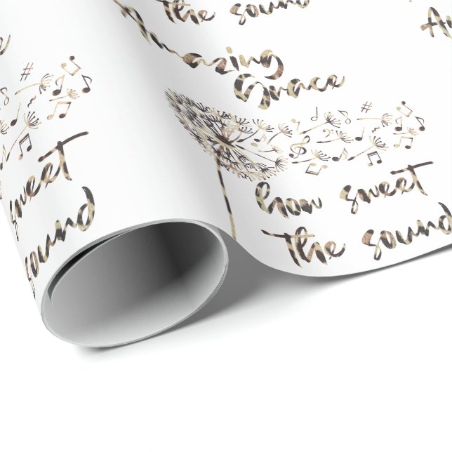 Papier Cadeau Christian Hymn ; Citation de grâce Extraordinaire (Coin rond)