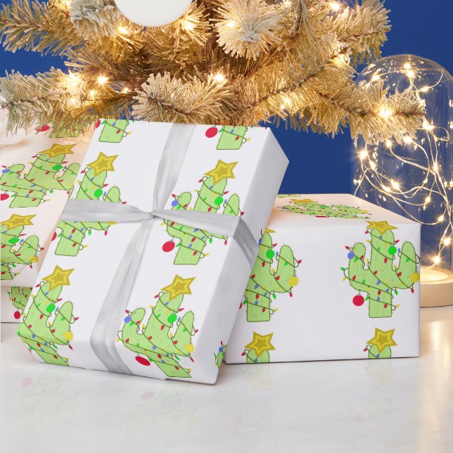 Papier Cadeau Christmas Cactus (Vacances)