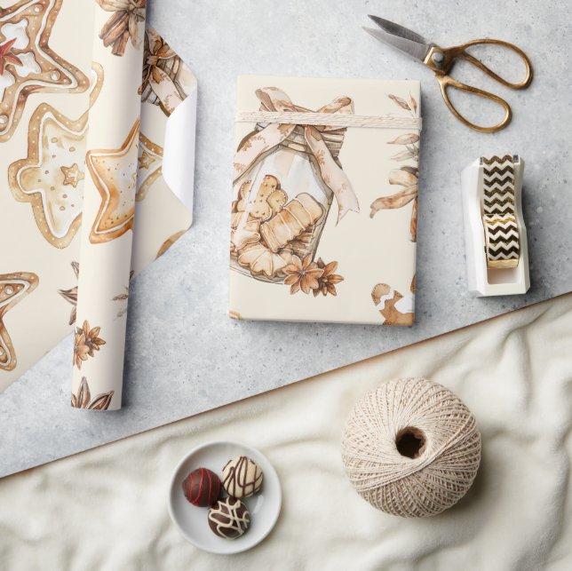 Papier Cadeau Christmas Cookie Wrapping Paper (Artisanat)