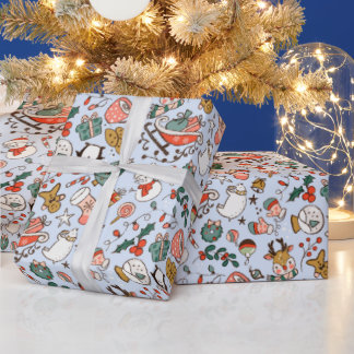 Papier Cadeau Christmas Ditsy Doodles 