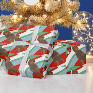 Papier Cadeau Christmas Doberman Pinscher