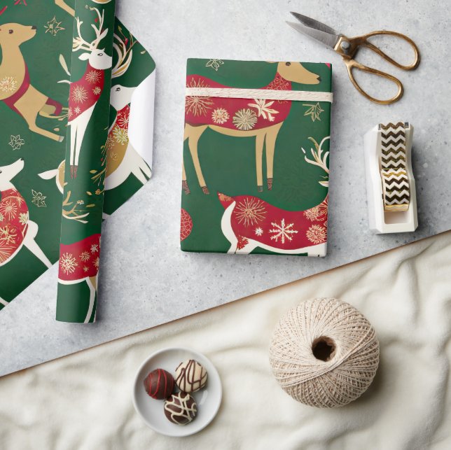Papier Cadeau Christmas Elegance n18 (Artisanat)