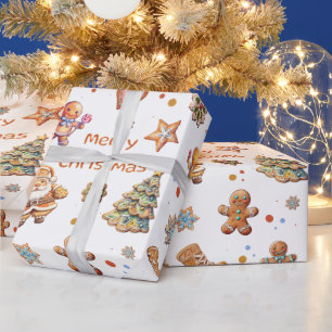 Papier Cadeau Christmas Gingerbread Fun Cute