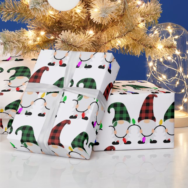 Papier Cadeau Christmas Gnome (Vacances)