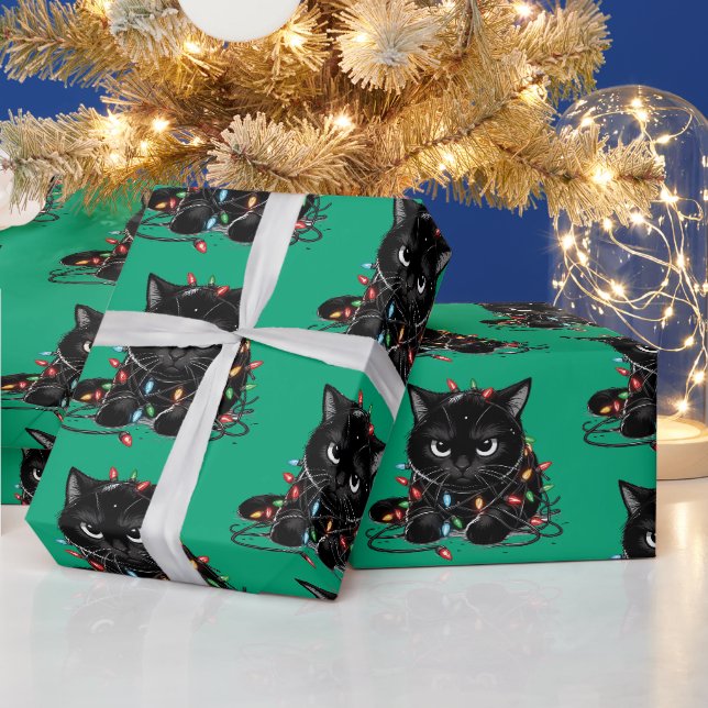 Papier Cadeau Christmas Kitty (Vacances)