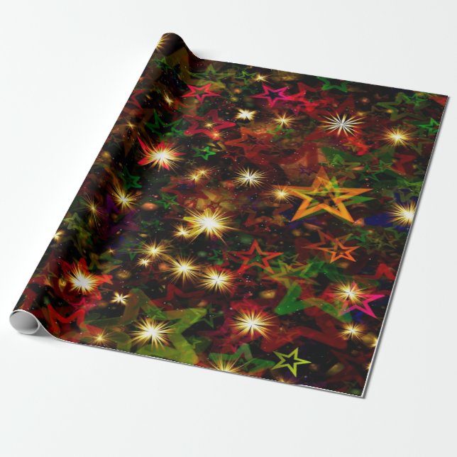 Papier Cadeau Christmas Lights (Déroulé)