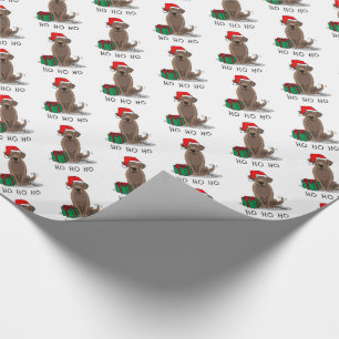 Papier Cadeau Christmas Père Noël Chocolat Labrador Retriever Dr