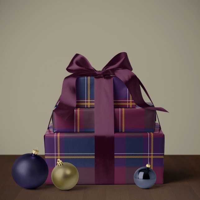 Papier Cadeau Christmas plaid classic holiday simple (Créateur téléchargé)